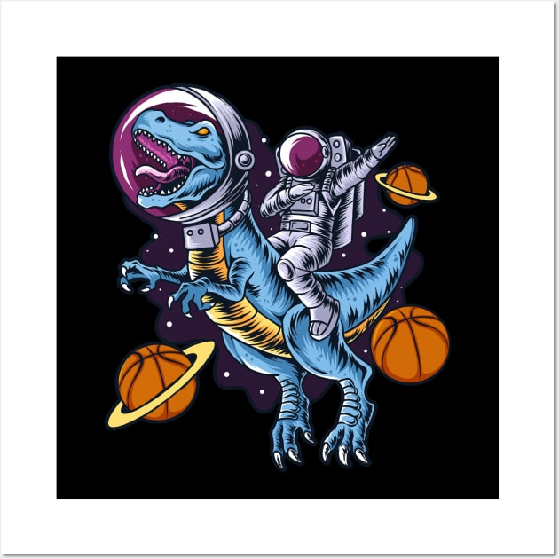 Basketball t-rex Wall Art by Onceer